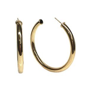 GOLD FILLED HOLLOW HOOPS